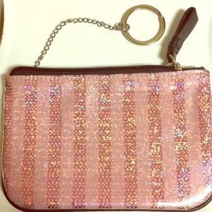 PINK Victoria Secrets Hand Pink Sparkling Wristlet